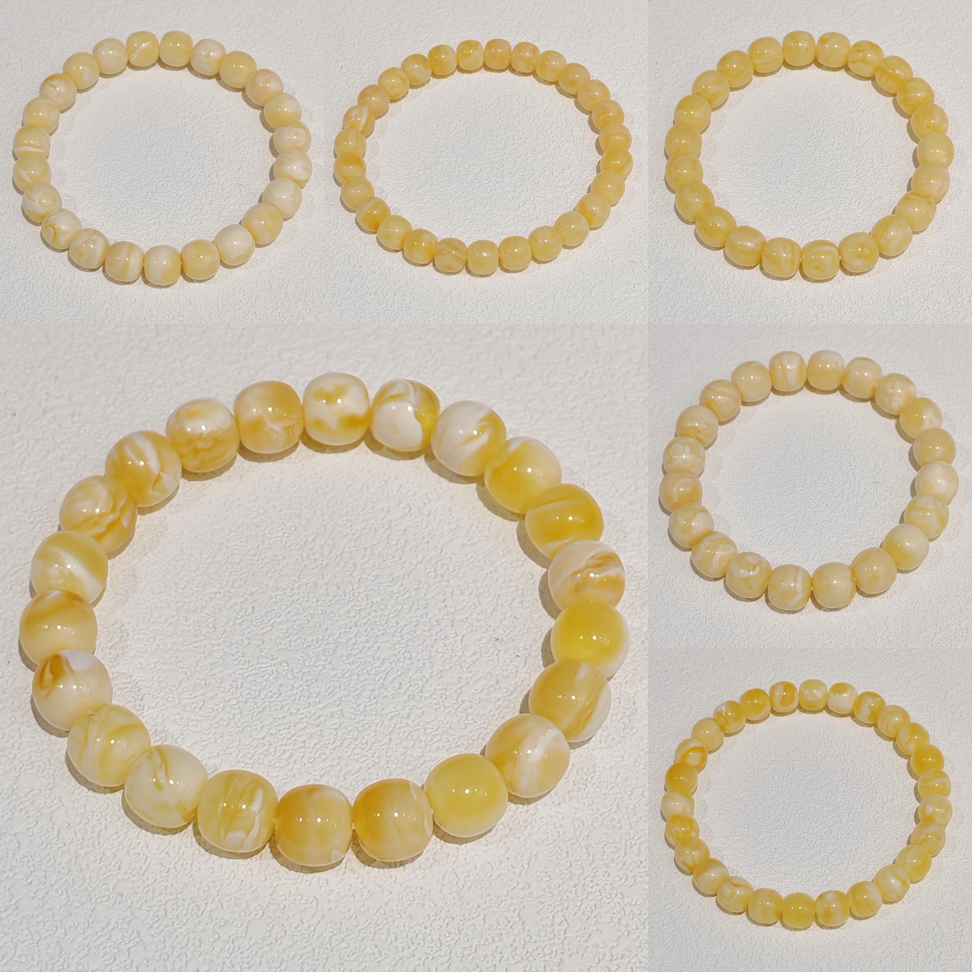 【欢玺 · 晨露】精工高桩俄料蜜蜡手串（多样性发其一）