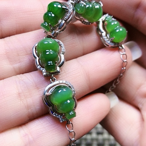 和田玉银S925镶嵌戒指