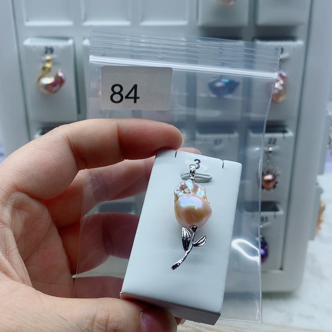 淡水珍珠合金吊坠(不含链)