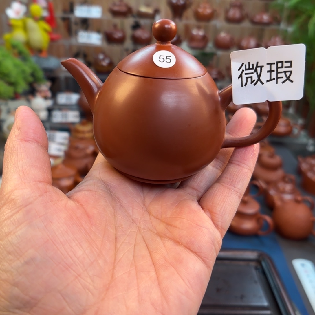 朱泥茶壶微瑕120c