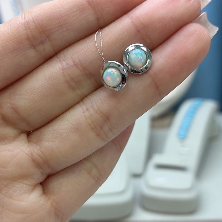 欧泊银S925镶嵌珠宝奇石