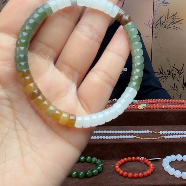 和田玉手链未镶嵌