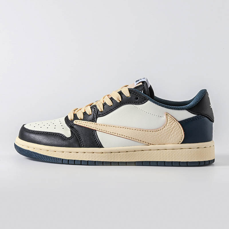 NIKE/耐克 海军蓝倒勾低帮 Air jordan 1（定制球鞋）