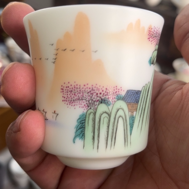 手绘主人杯高端茶器清仓价格