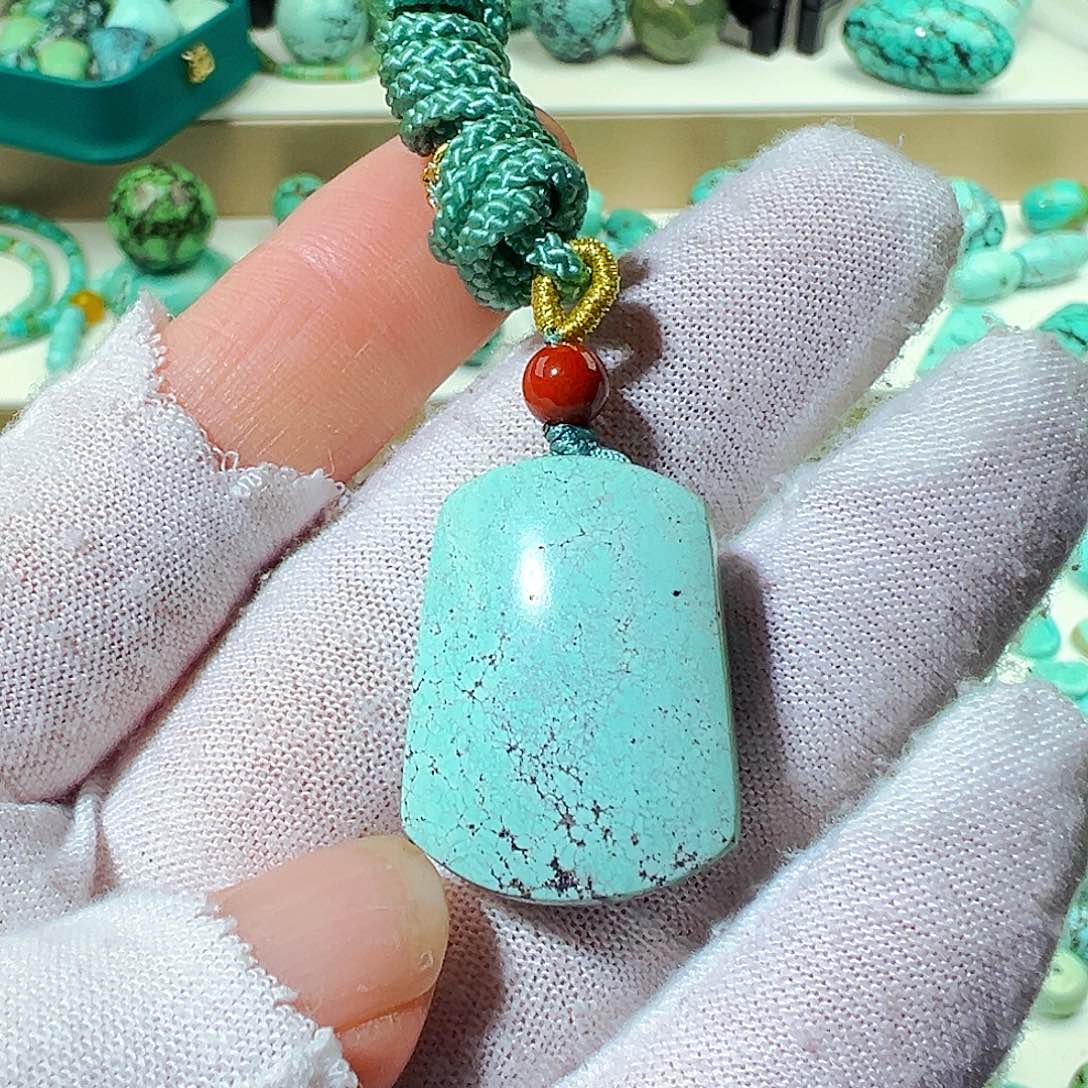 绿松石无事牌未镶嵌