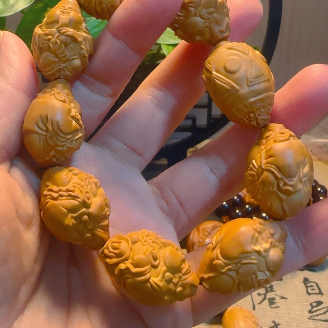 橄榄核手串/手链橄榄核龙财神手串