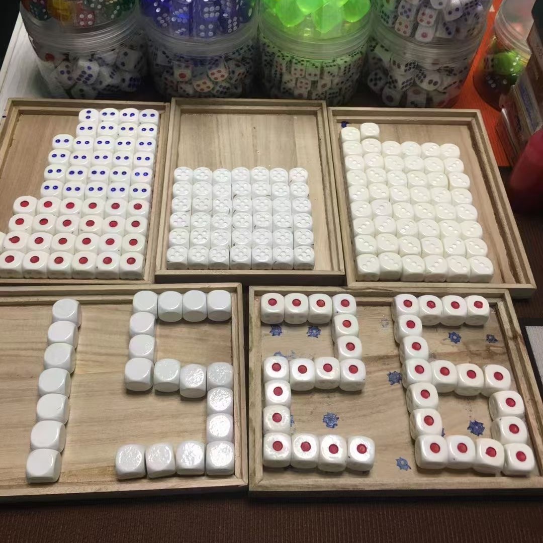 一体注塑定15定26出一门概率骰子无忧色子敲开无物白料灰料工场