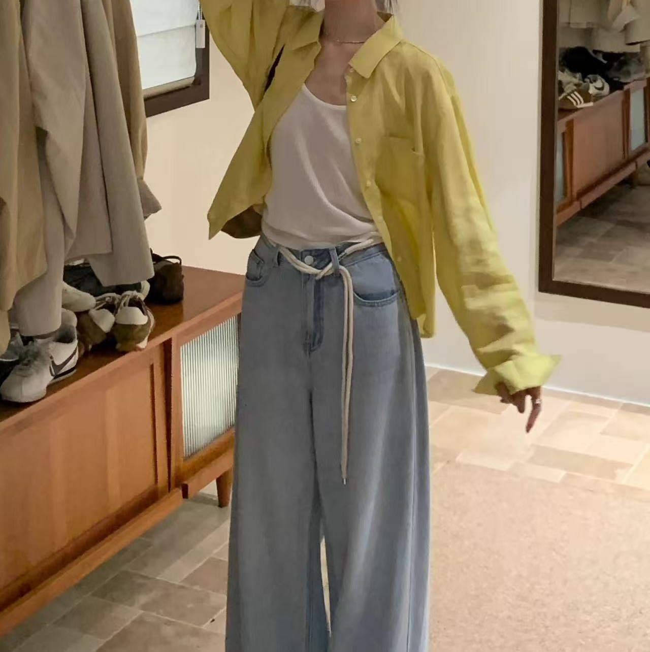 Z.X  吊带+衬衫简约百搭套装  2060（C3）