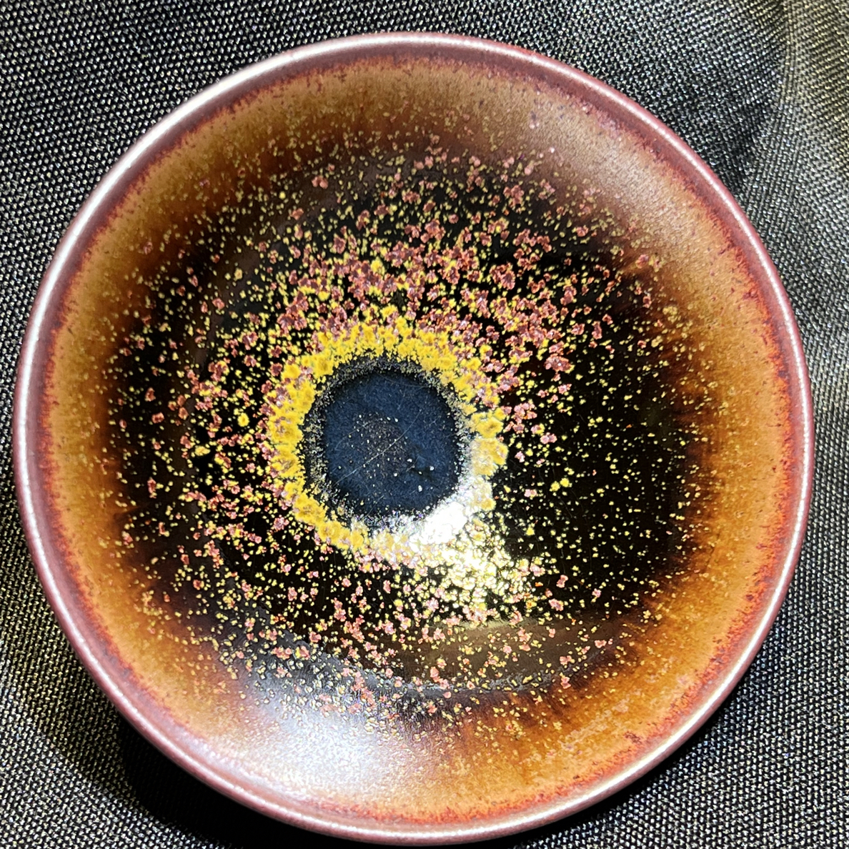 建窑建盏平口陶瓷主人杯万物生风格品茗茶盏