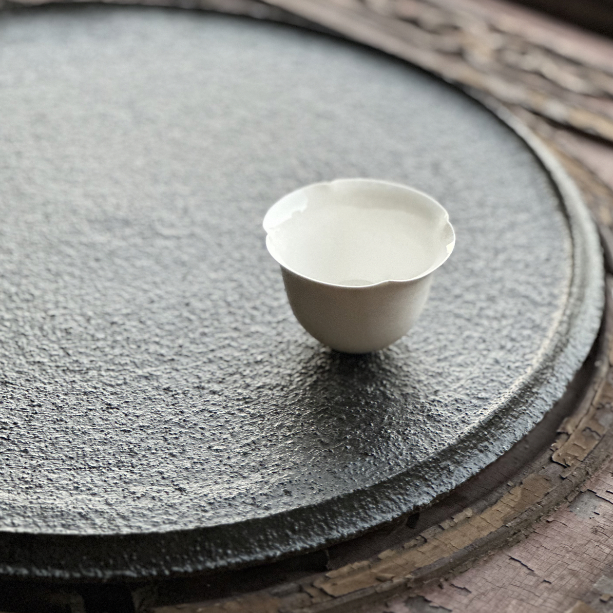 云上舞白，海子手作，纤纤花月杯，一花一叶自成世界，颜值与实用兼备