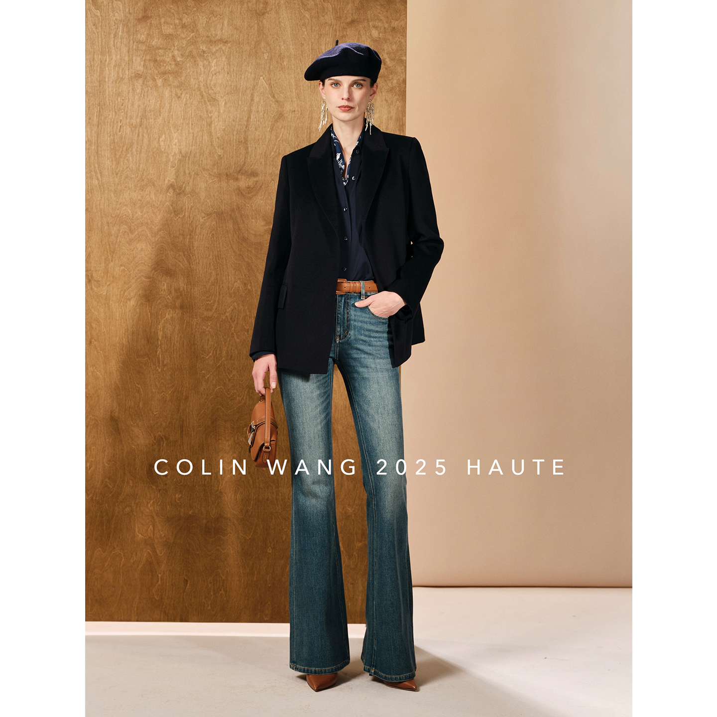 COLINWANG-悠然绅影|奢牌同源重磅14μm山羊绒羊毛通勤西装外套