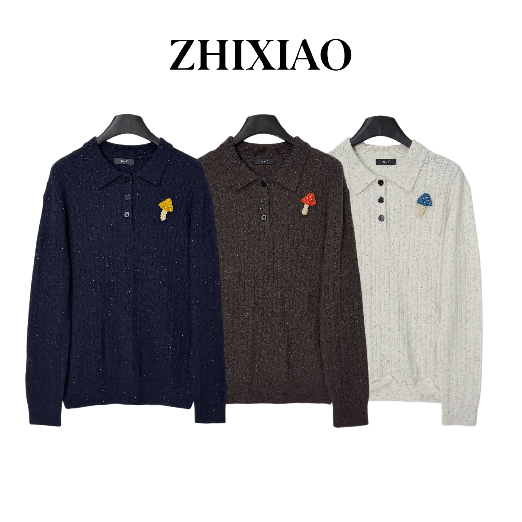 【ZHIXIAO】秋冬新款：蘑菇彩点毛衣TR1130