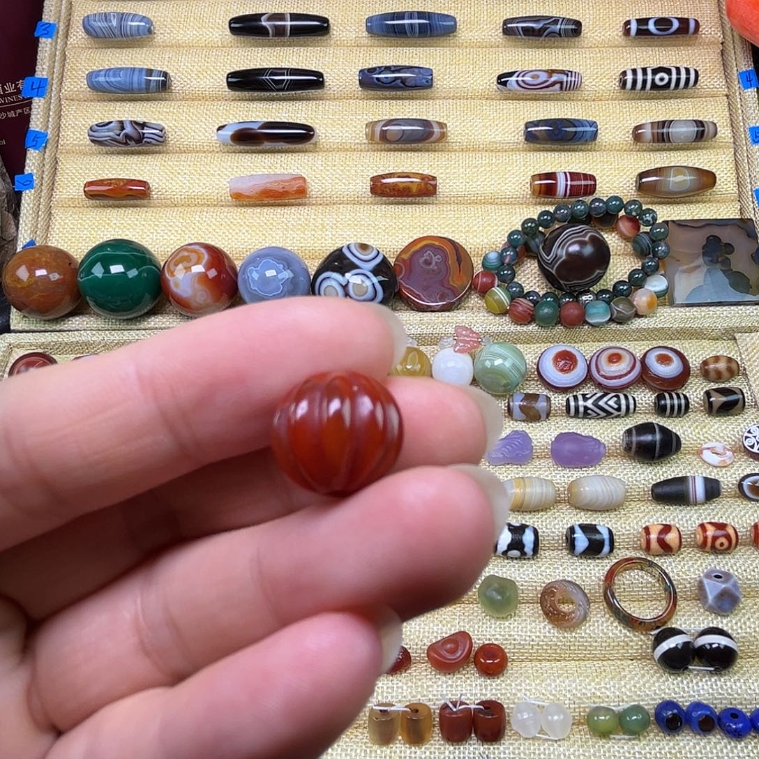 玛瑙/玉髓未镶嵌吊坠(不含链)玛瑙小瓜珠13mm