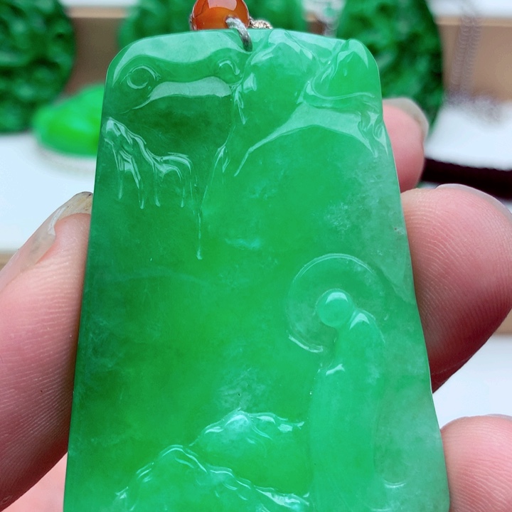 翡翠未镶嵌吊坠(不含链)