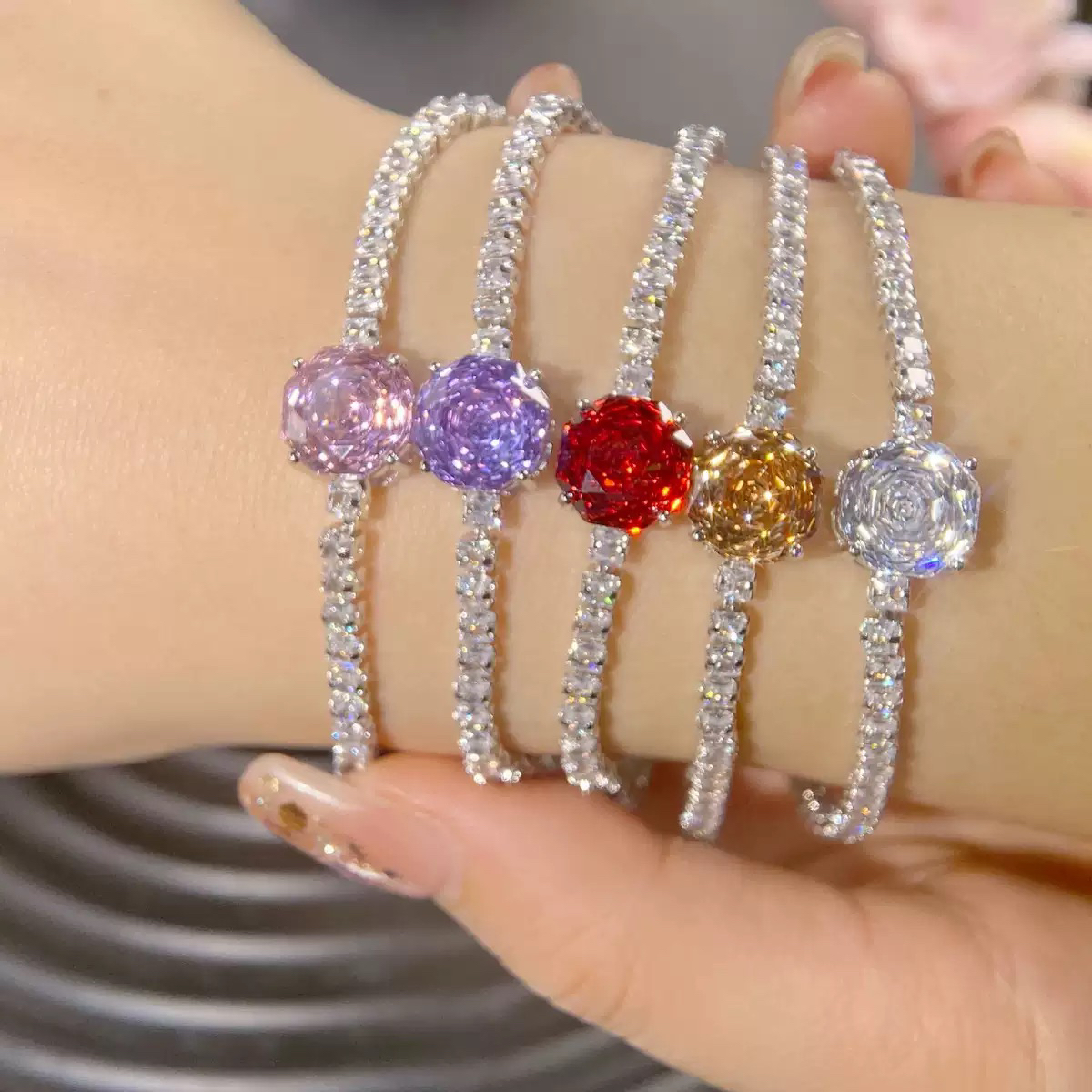 铜合金合成锆石戒指 59盲盒拆5选2 不退不换！