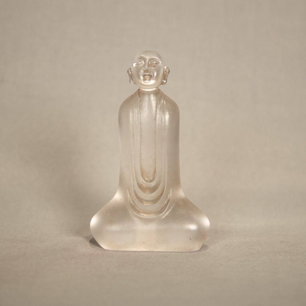 清乾隆琉璃白水晶悟道佛造像A6-065