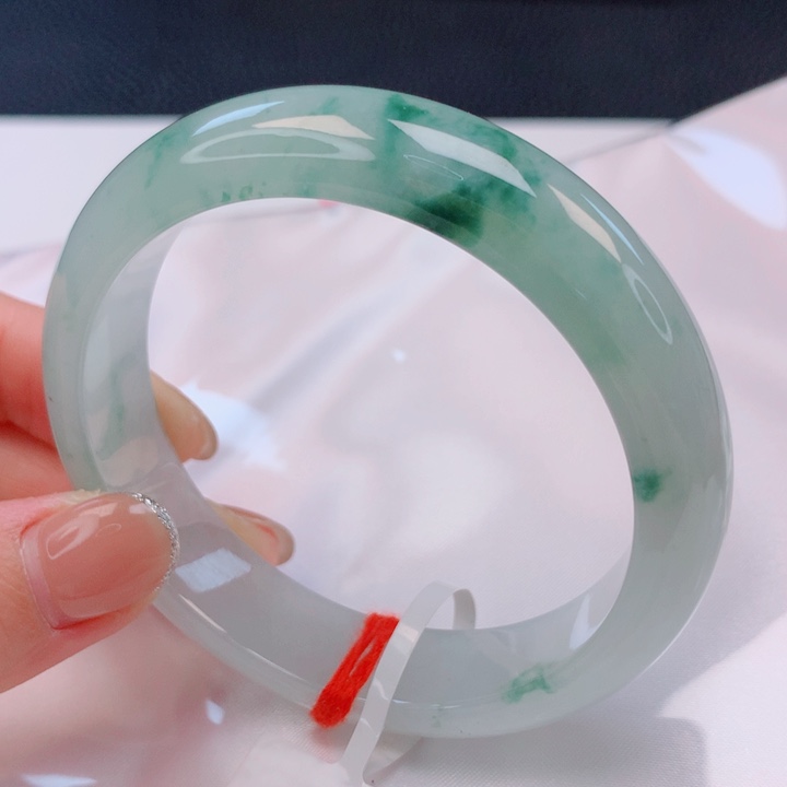 翡翠未镶嵌手镯59。60