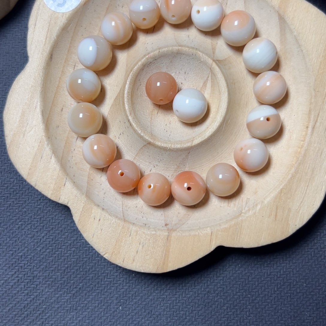 金***月石英质玉未镶嵌手链60