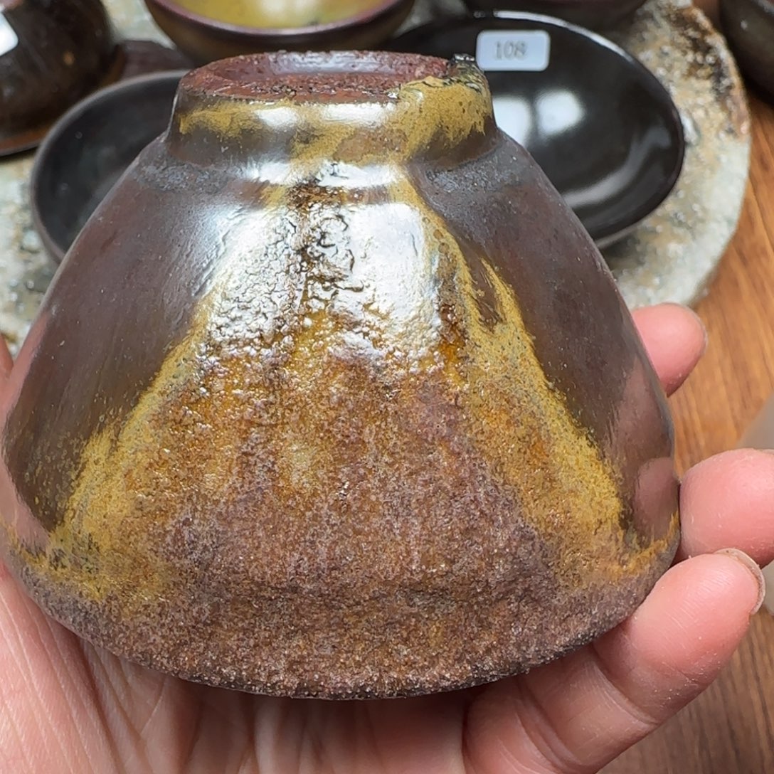 柴烧建盏茶盏茶杯814