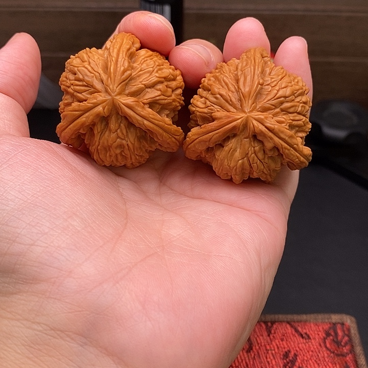 春***3把件文玩核桃白奔
