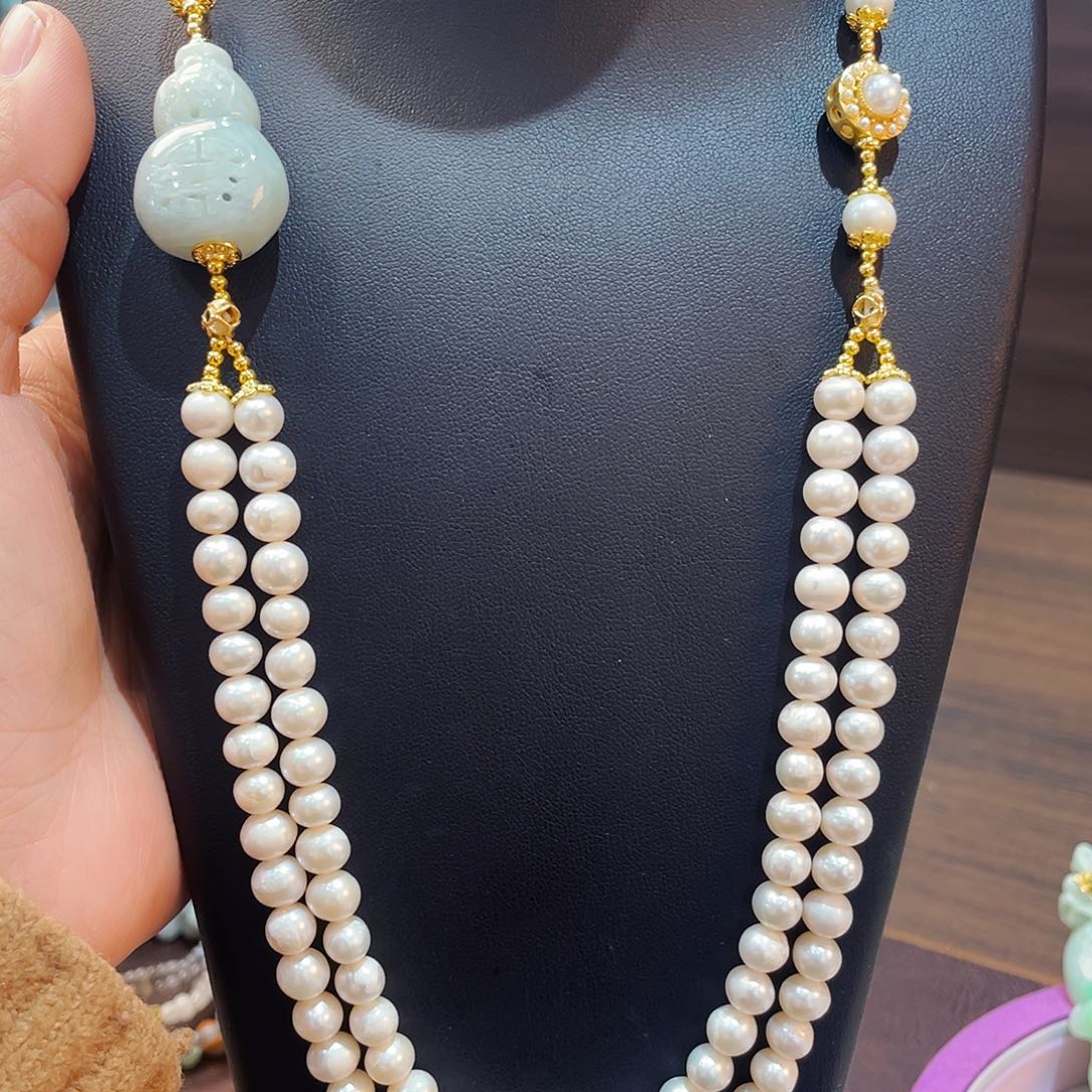 淡水珍珠颈饰未镶嵌项链