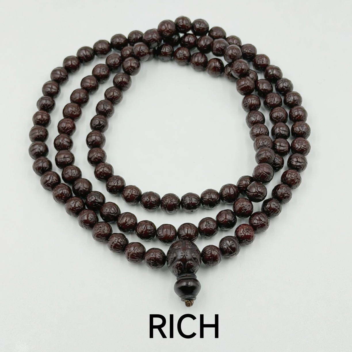 纯手盘玩108尼泊尔凤眼9+极品小凤眼脖挂