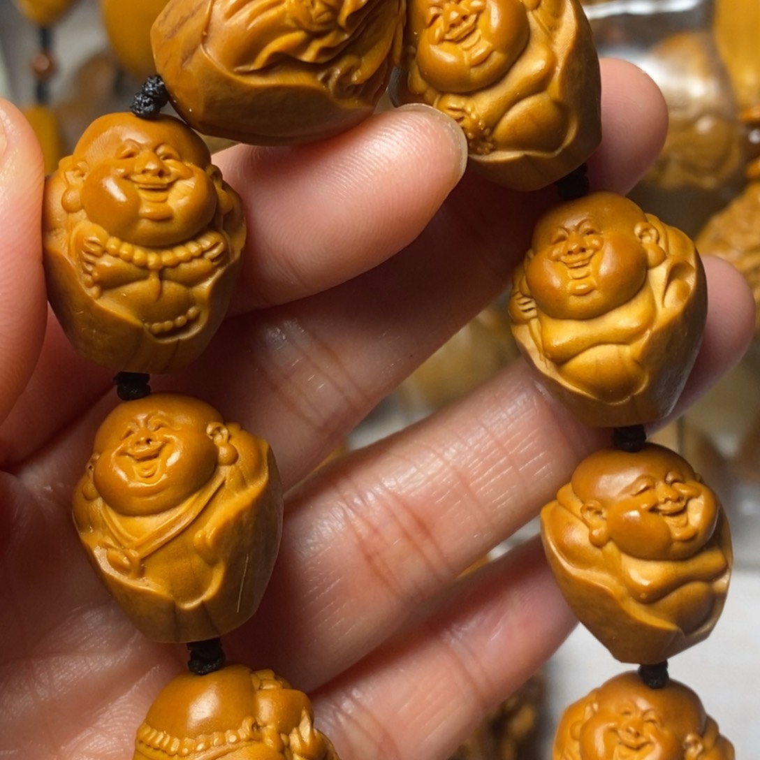 橄榄核手串/手链包衣弥勒