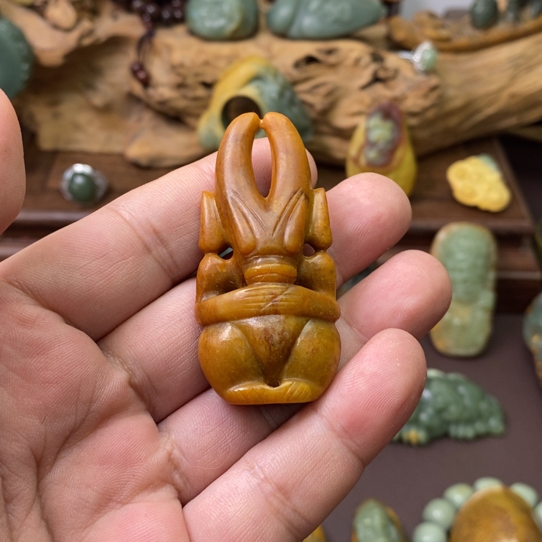 用***8岫岩河磨玉（透闪石质玉）未镶嵌挂件