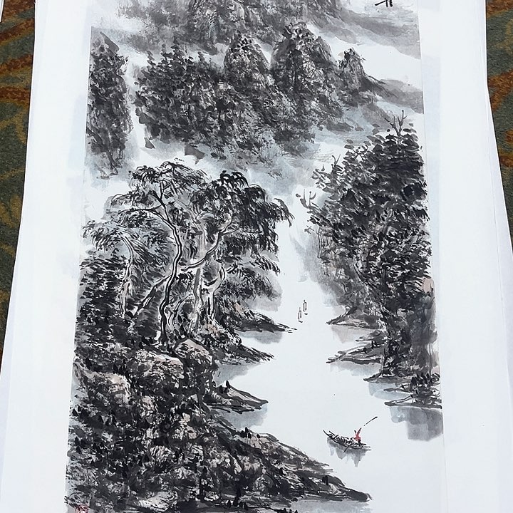 国画S****g三尺整张孙玉华