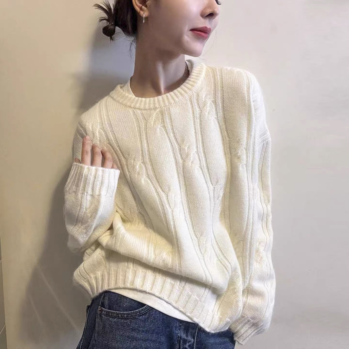 【编号A3】秋冬厚款百搭上衣气质显瘦套装1221