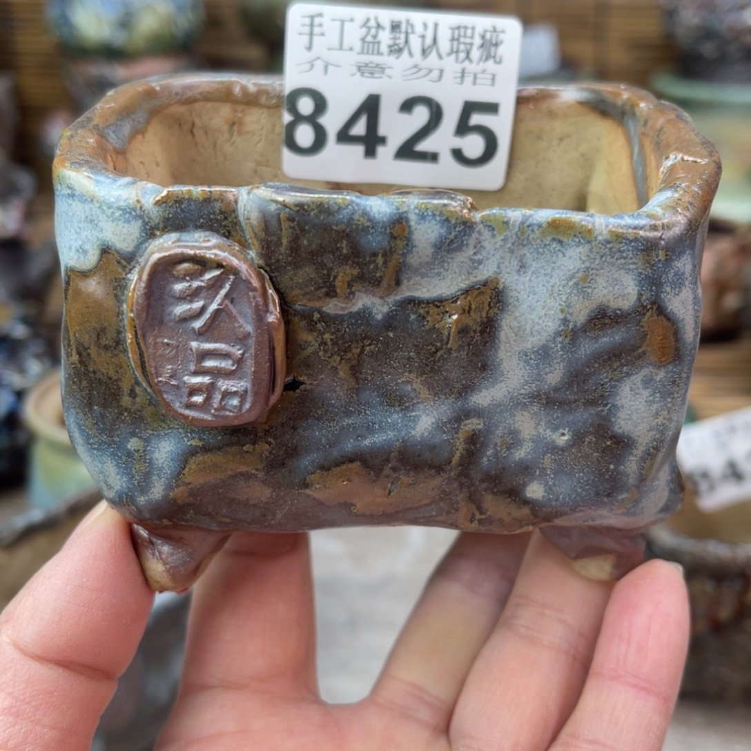 手工花盆默认瑕疵完美者勿拍