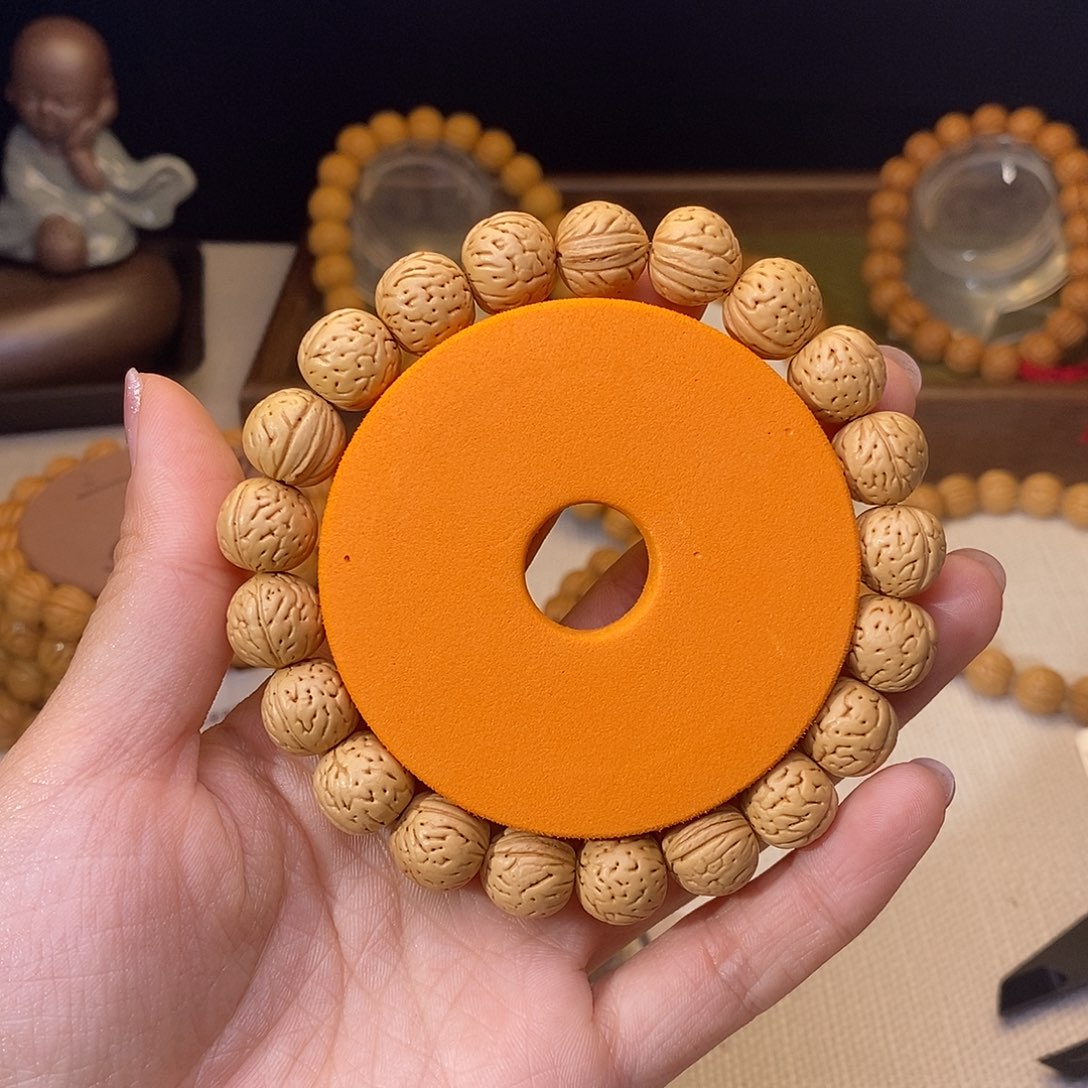 桃核手串12黄桃小奶豆