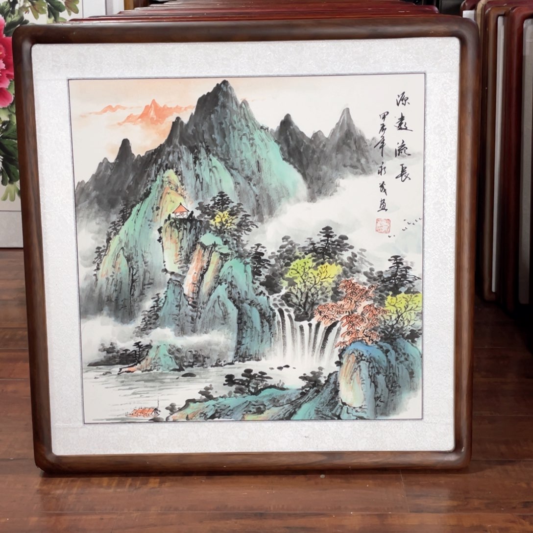 国画带框尺寸63*63厘米