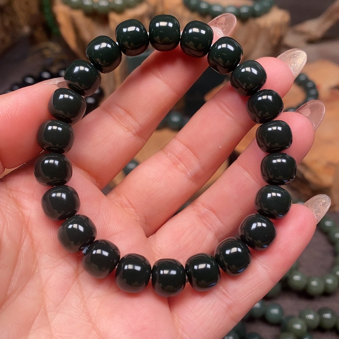 未镶嵌和田玉（青玉）手链