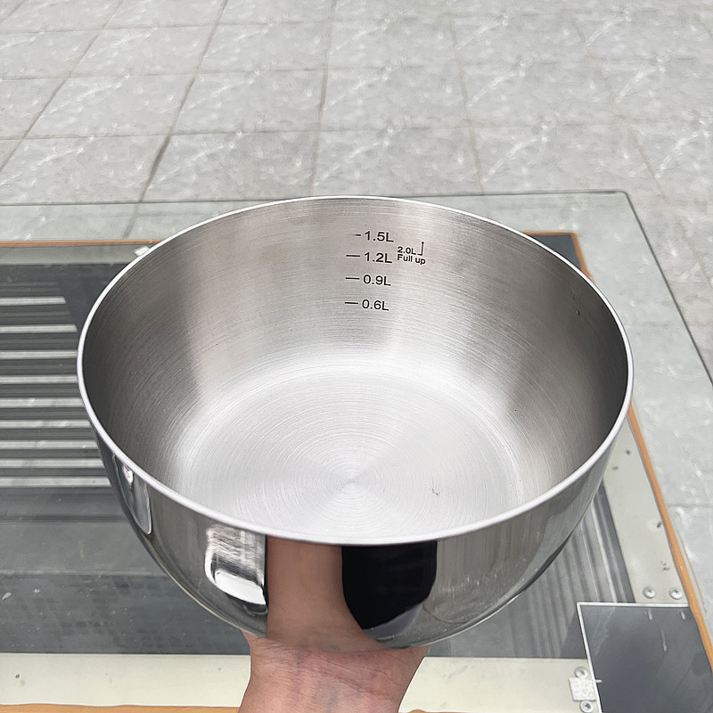 316L五层钢锅胚沙拉碗猪油盆水果盆18cm无耳奶锅加高特厚碗螺蛳粉