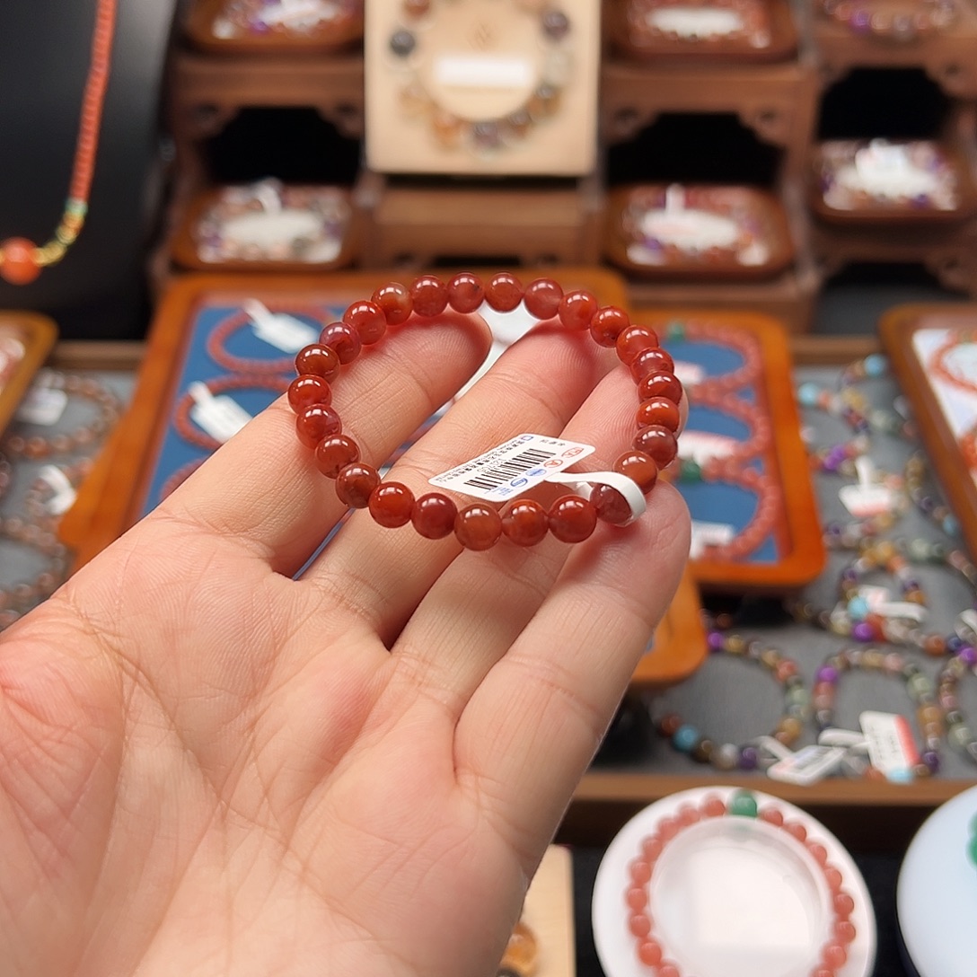 鳳***飛南红玛瑙未镶嵌手链