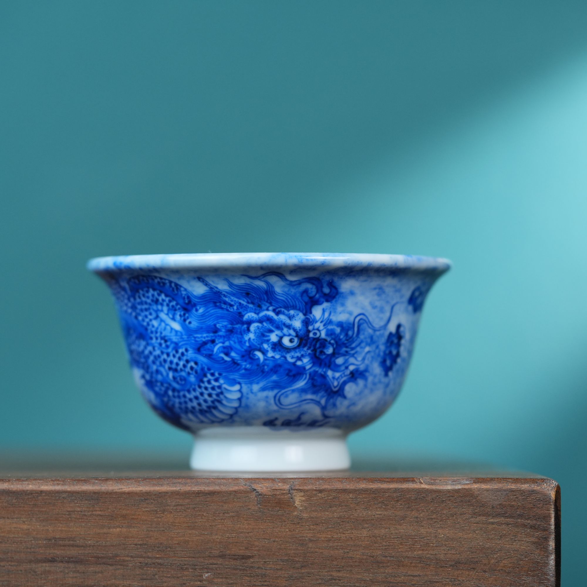 刘建锋窑刘建锋窑海水龙纹压手杯顺丰包邮LJF482茶杯主人杯