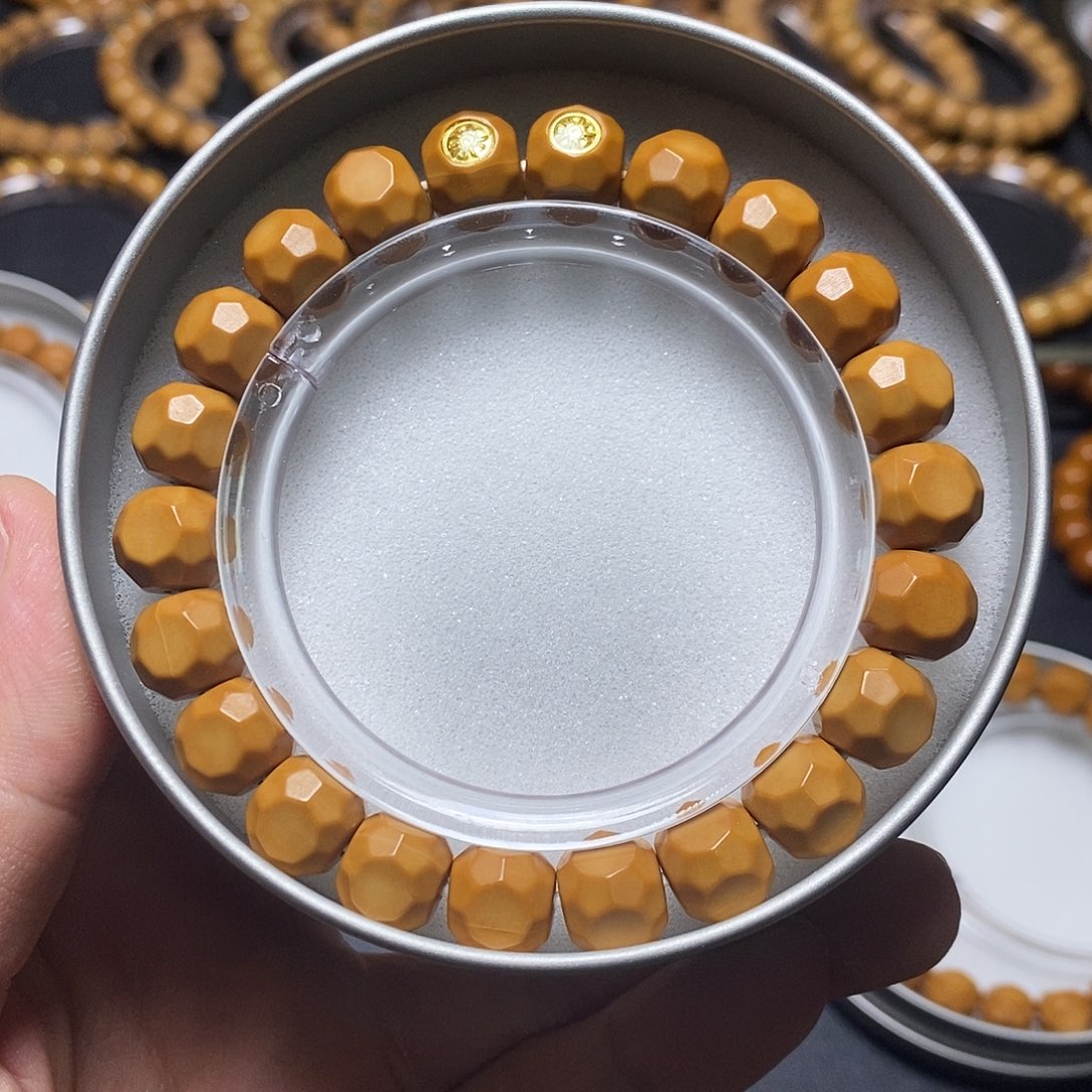 猴头核桃手串双18k金标毕业六方尺寸10左右全品162号