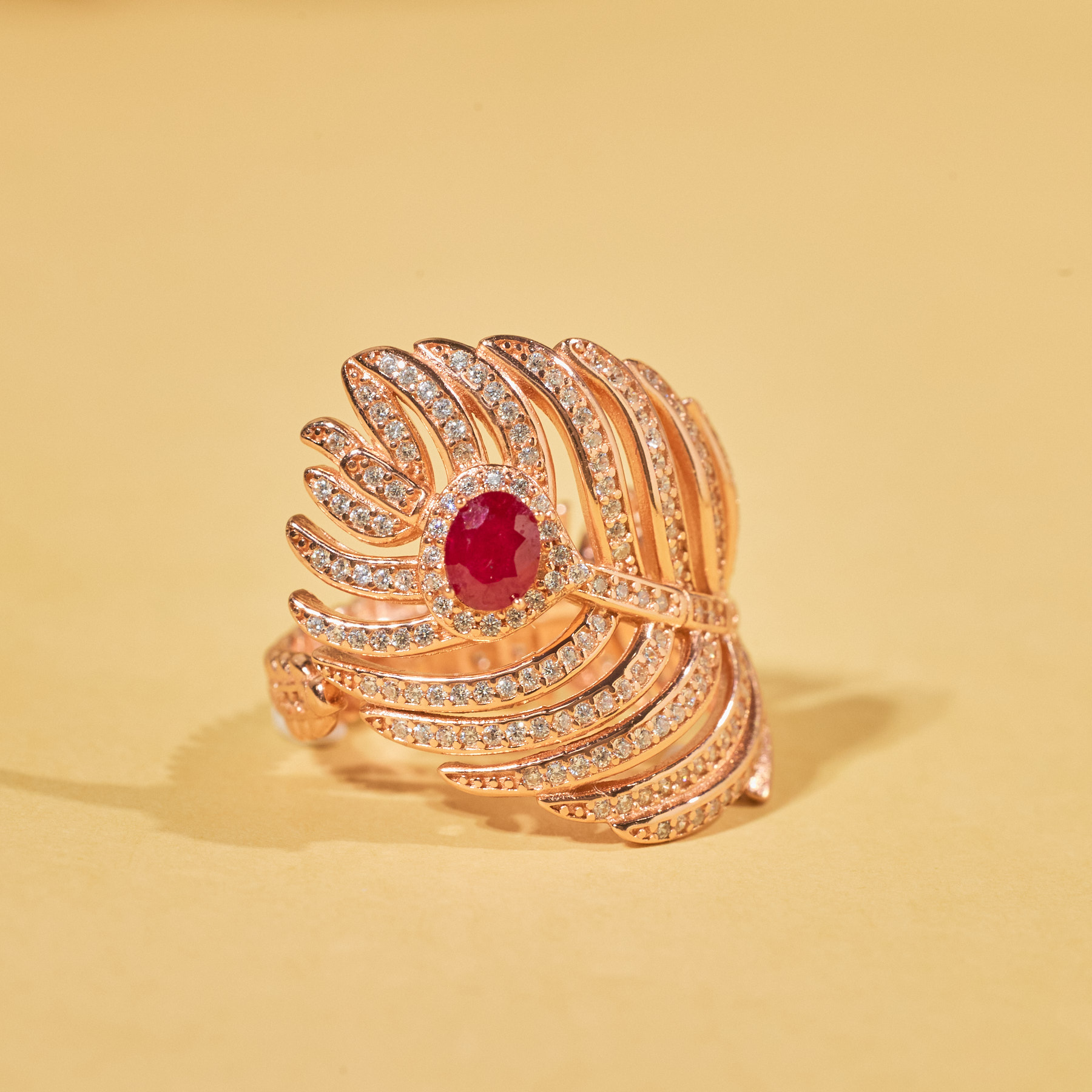 【玉峰珠宝丨安娜严选】红宝石戒指S925银【W8536】多样性发一