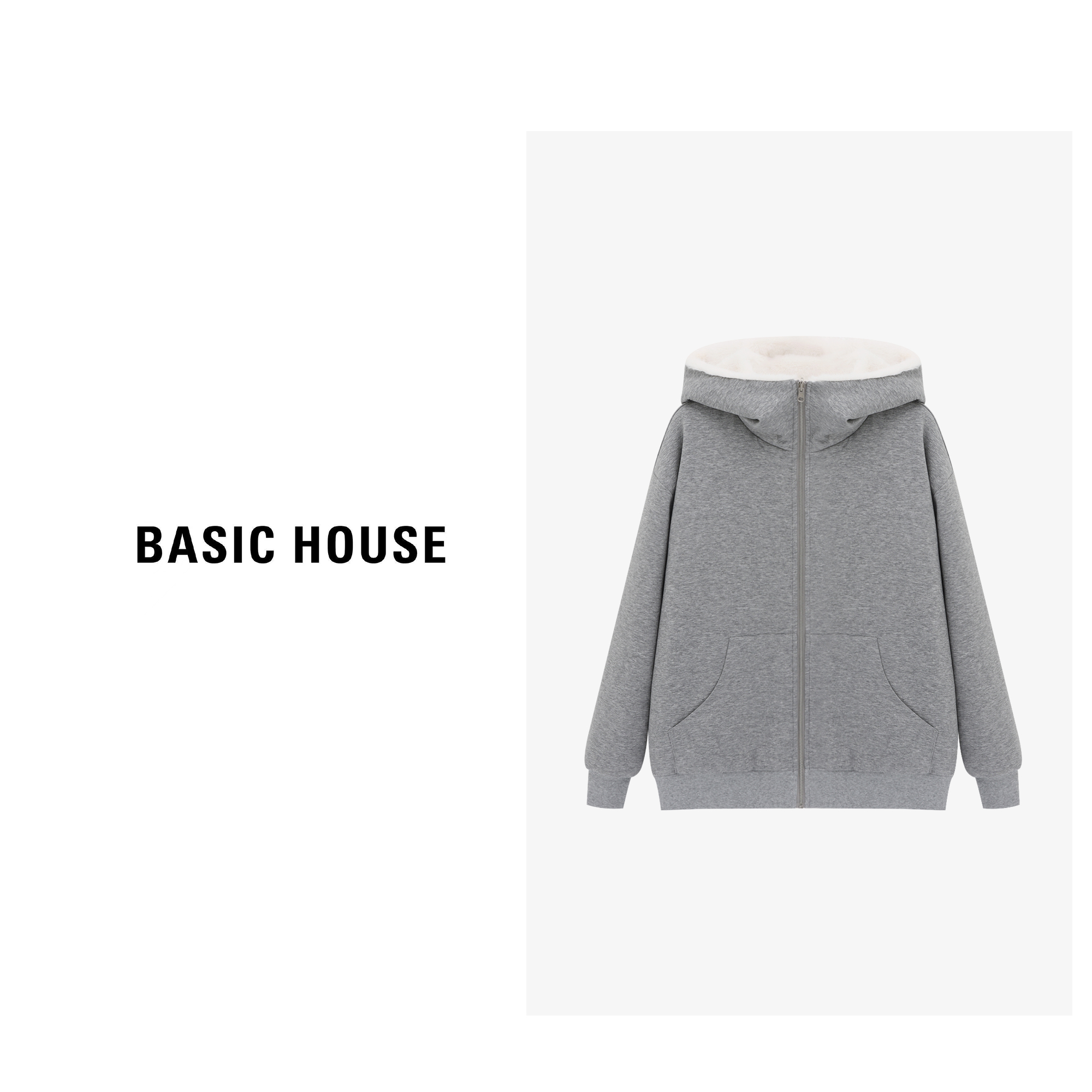 Basic House/百家好时尚休闲女士百搭设计外套-B0625B5RLA2