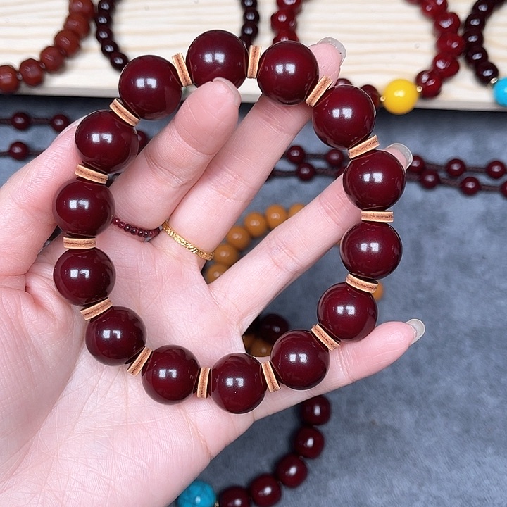 山**程猴头手串毕业款正圆光珠16