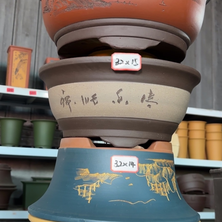 紫砂花盆             100-4