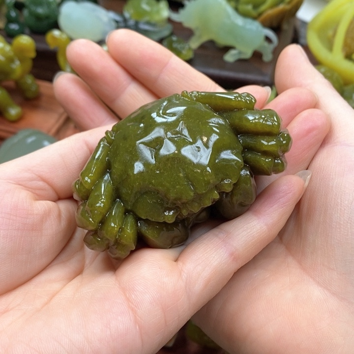 蛇纹石玉未镶嵌手把