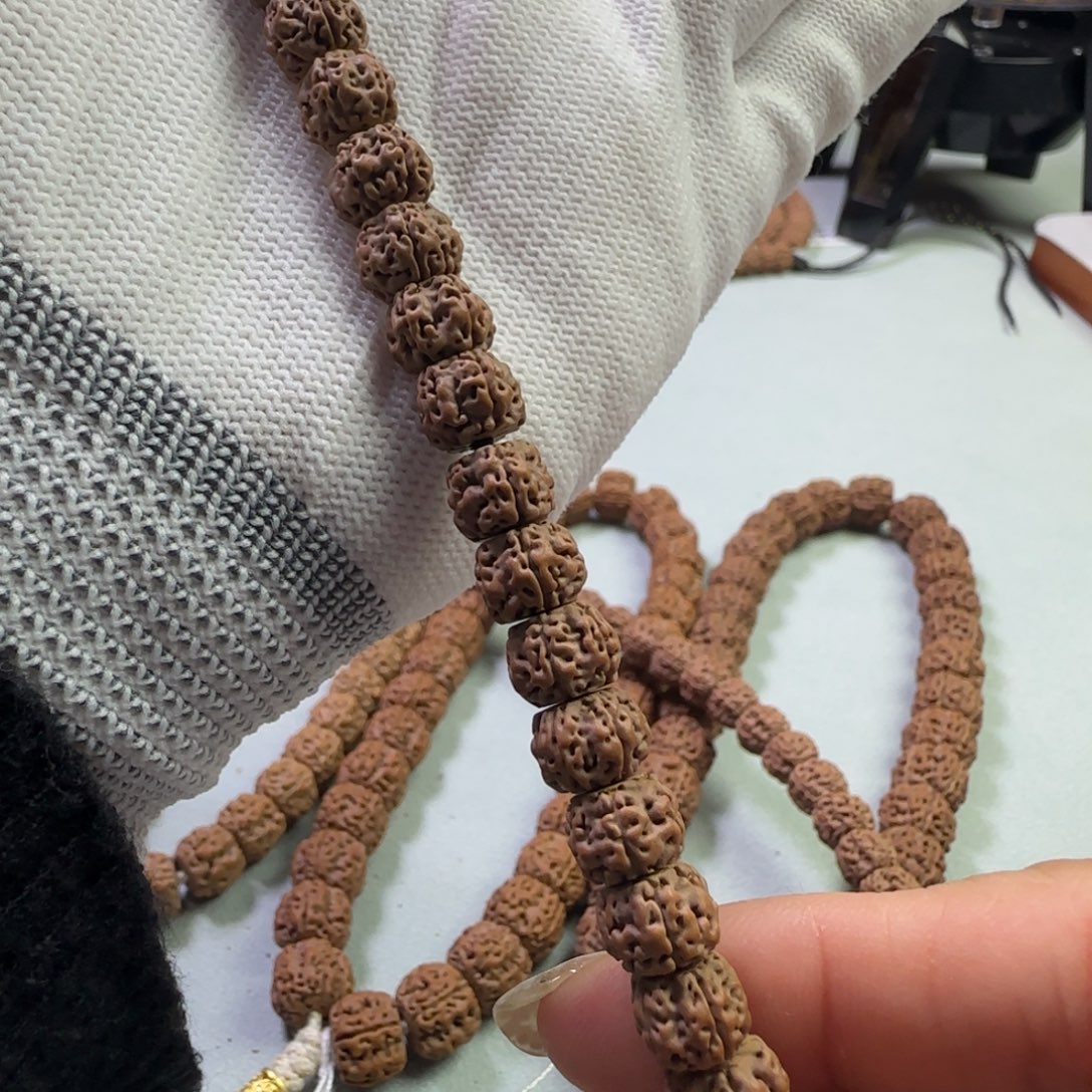 清***舟金刚菩提手串五星盘龙108