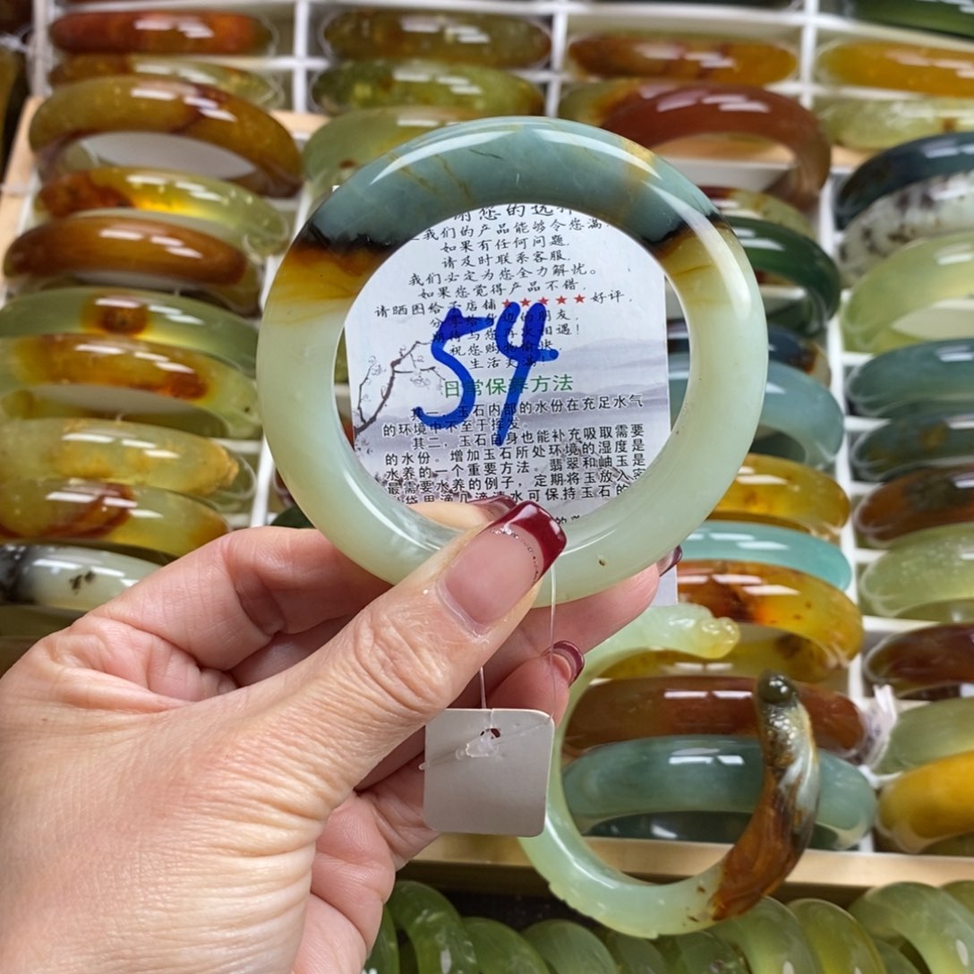 未镶嵌蛇纹石玉手镯