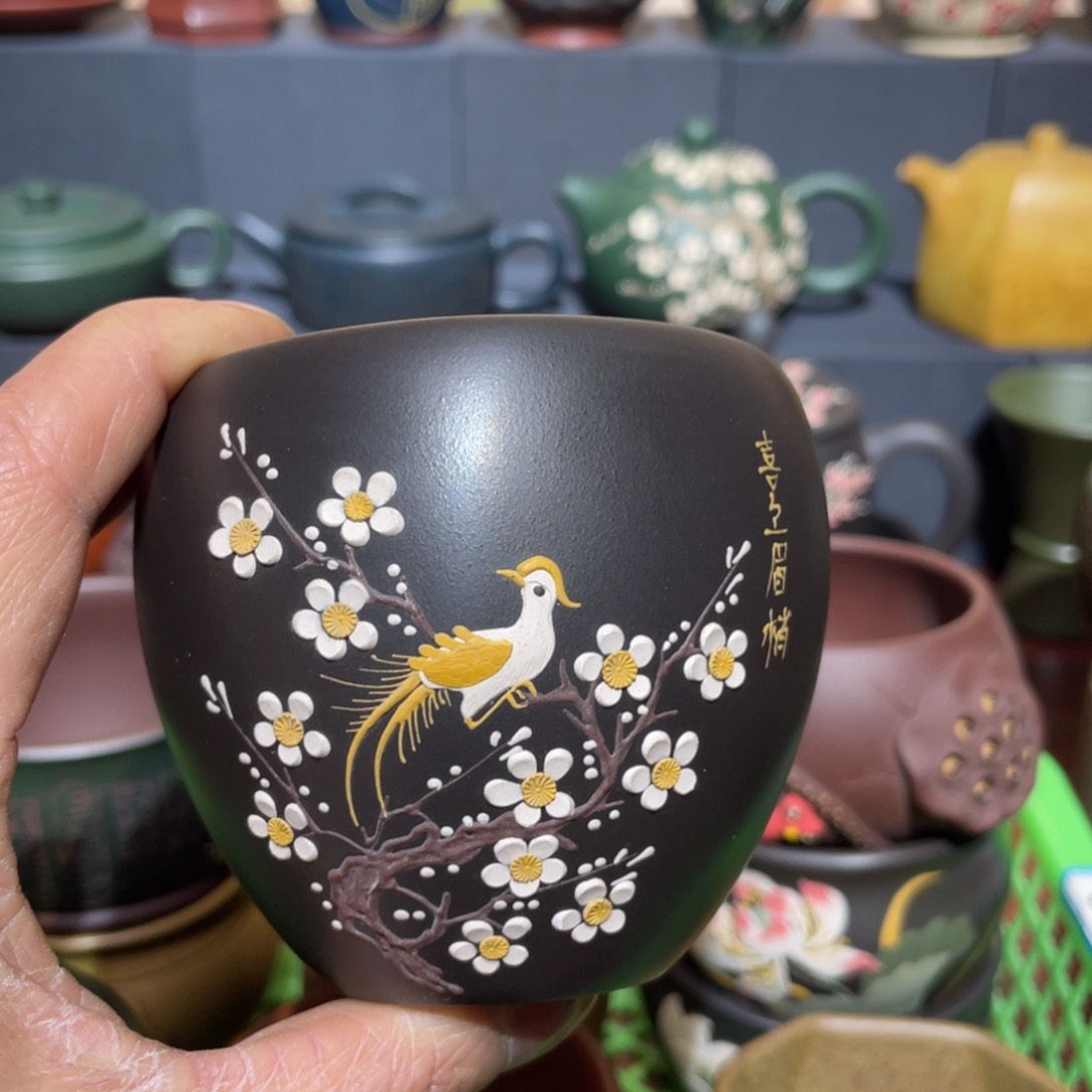 原矿紫砂手工主人杯