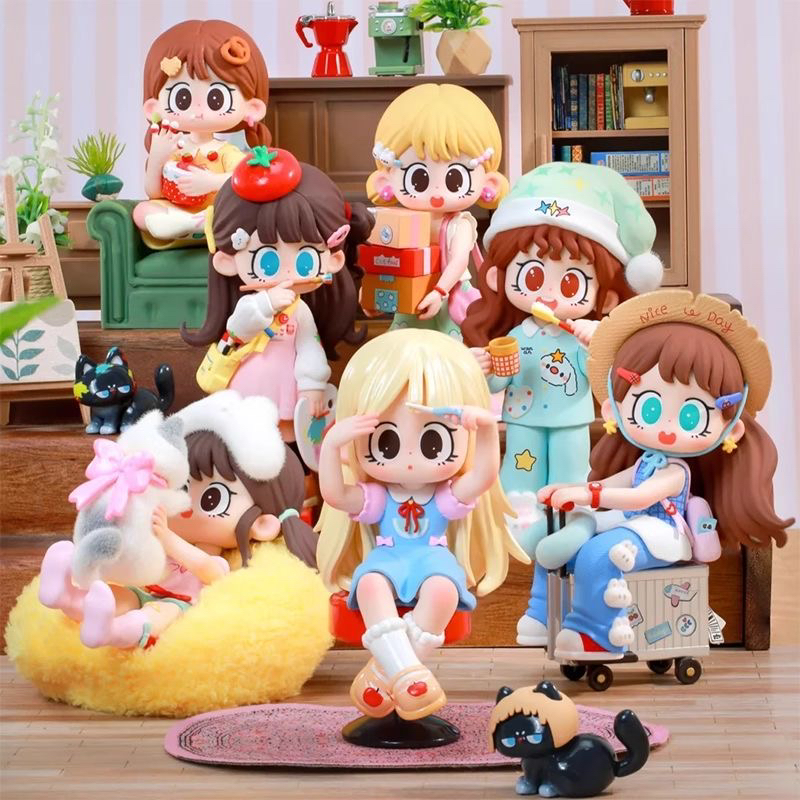 【拆盒】蜜啦慵懒时光假日系列盲盒潮玩手办