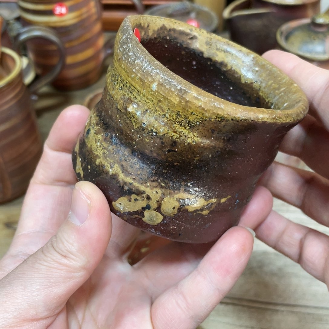 多久守备前茶杯茶杯