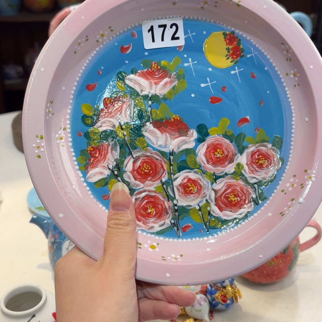 景德镇手绘高温釉下彩陶瓷茶具