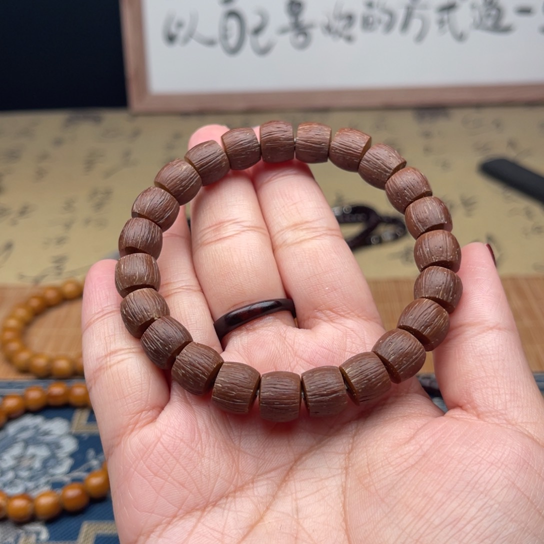 紫金鼠手串8**哥原皮直切实心10➕